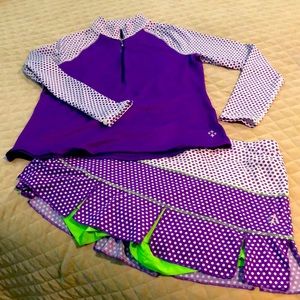 Super fun golf, tennis or pickle ball skort and top!
